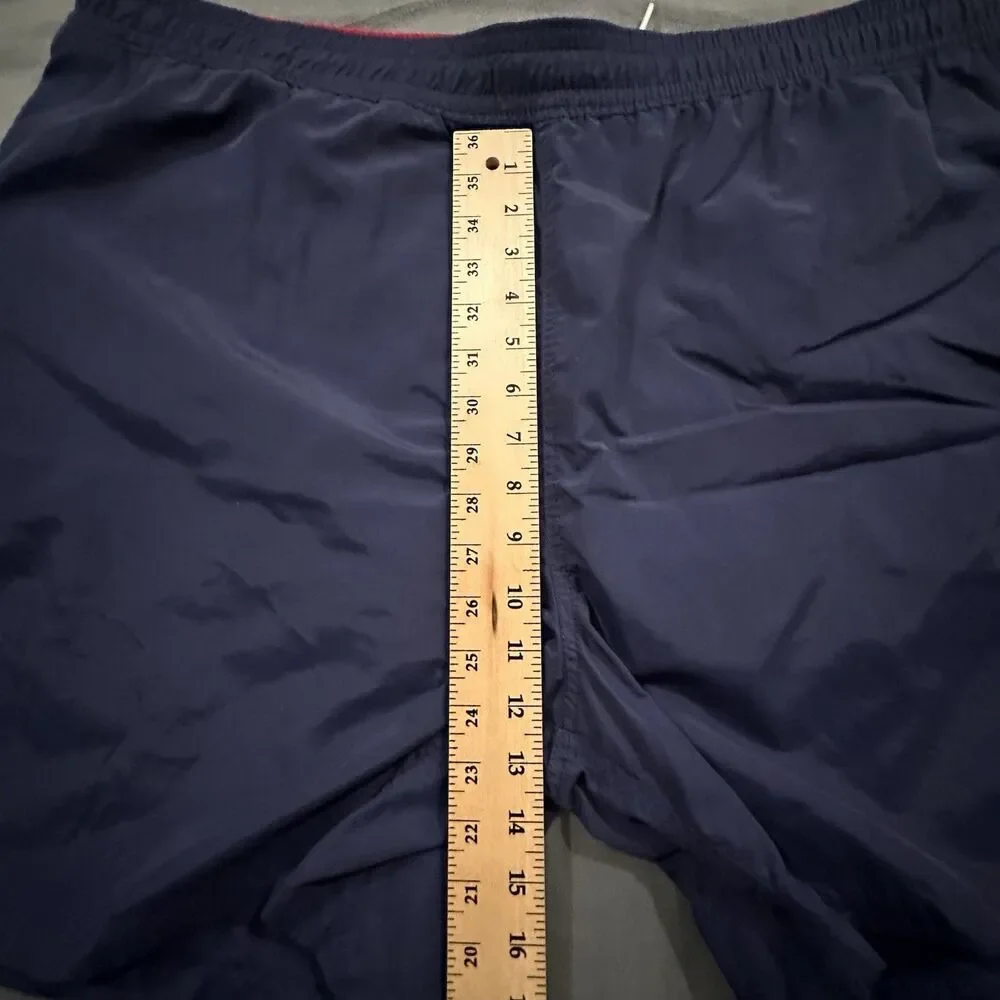 Vintage 90s Polo Ralph Lauren Board Shorts Mens 3XB Big Swim Trunks Navy Beach